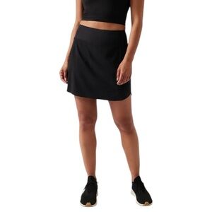 Athleta Skort Womenโs Sizeโ XL Black High-Rise Run With It Running